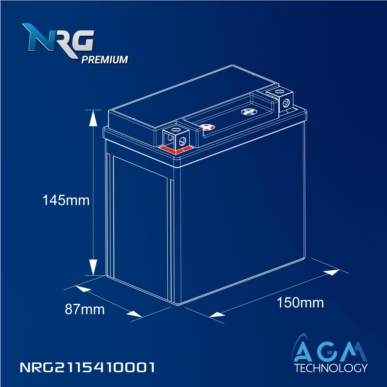 Stützbatterie 12Ah 12V Backup Batterie A2115410001 und 61217586977 AGM Longlife Wartungsfrei EK131 AUX14