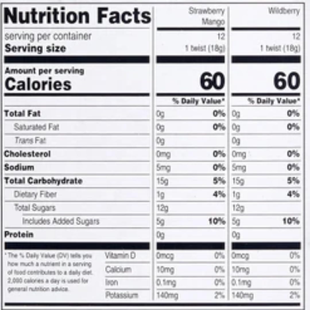 Organic Fruit Twist, Variety Pack, 0.63 oz., 24 Count (2 Pack)