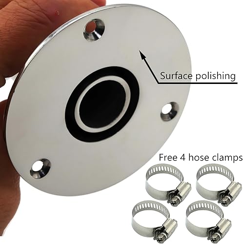 Miniatura 3 de Calentador diésel a través del casco de escape de la piel, acero inoxidable 316, ajuste para manguera de 0.94 pulgadas (0.945 in) calentador de