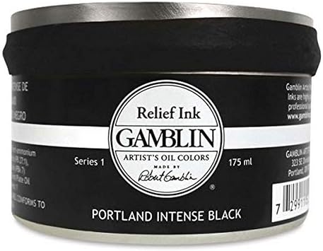 Gamblin Relief Ink Portland Int Black 175Ml
