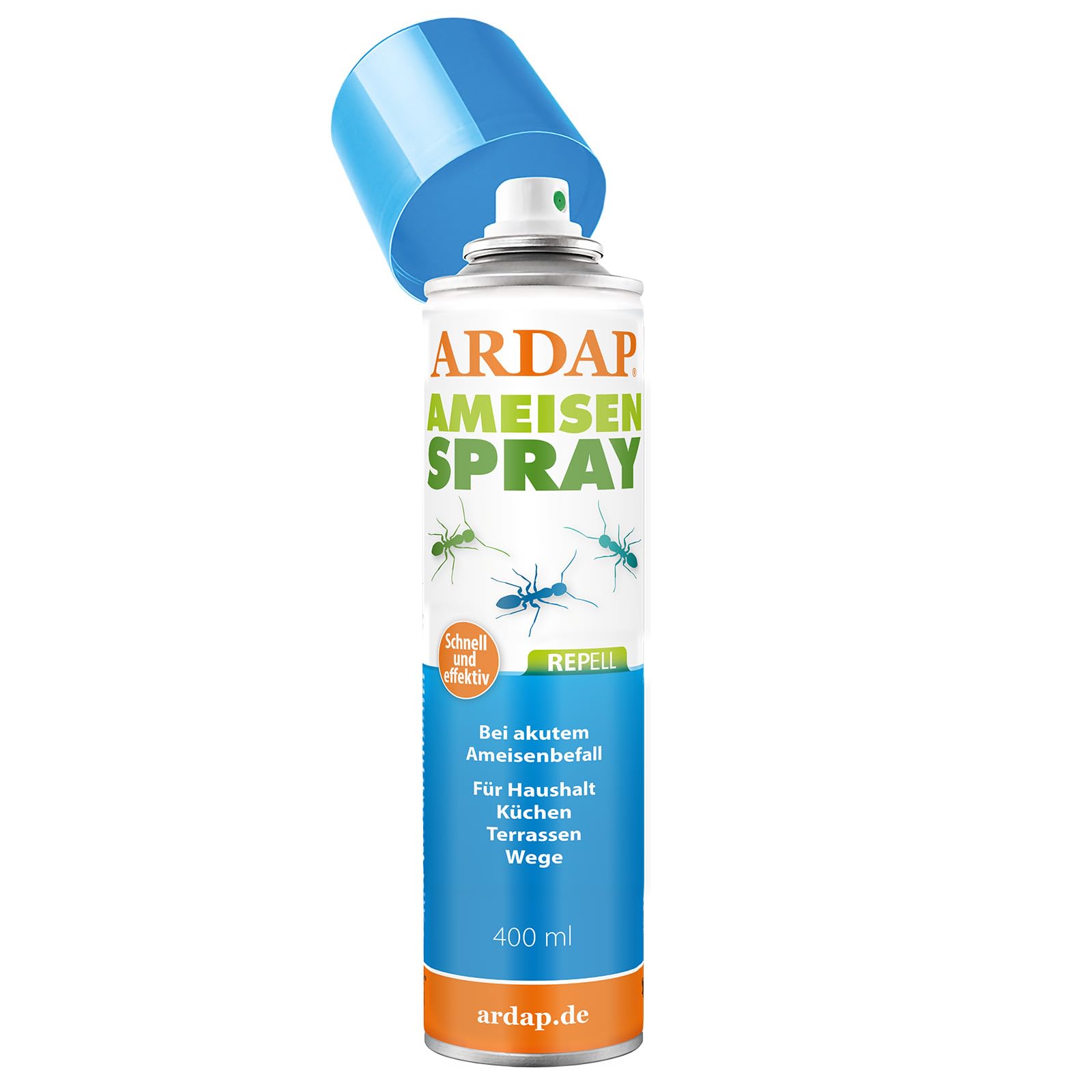 ARDAP Repell Ameisenspray 400ml - Ameisenspray außen & gegen Ameisen im Haus - Mittel gegen Ameisen - Ameisenmittel - Ameisen Spray bei akutem Ameisenbefall - Wirkt schnell & effektiv (PT19)