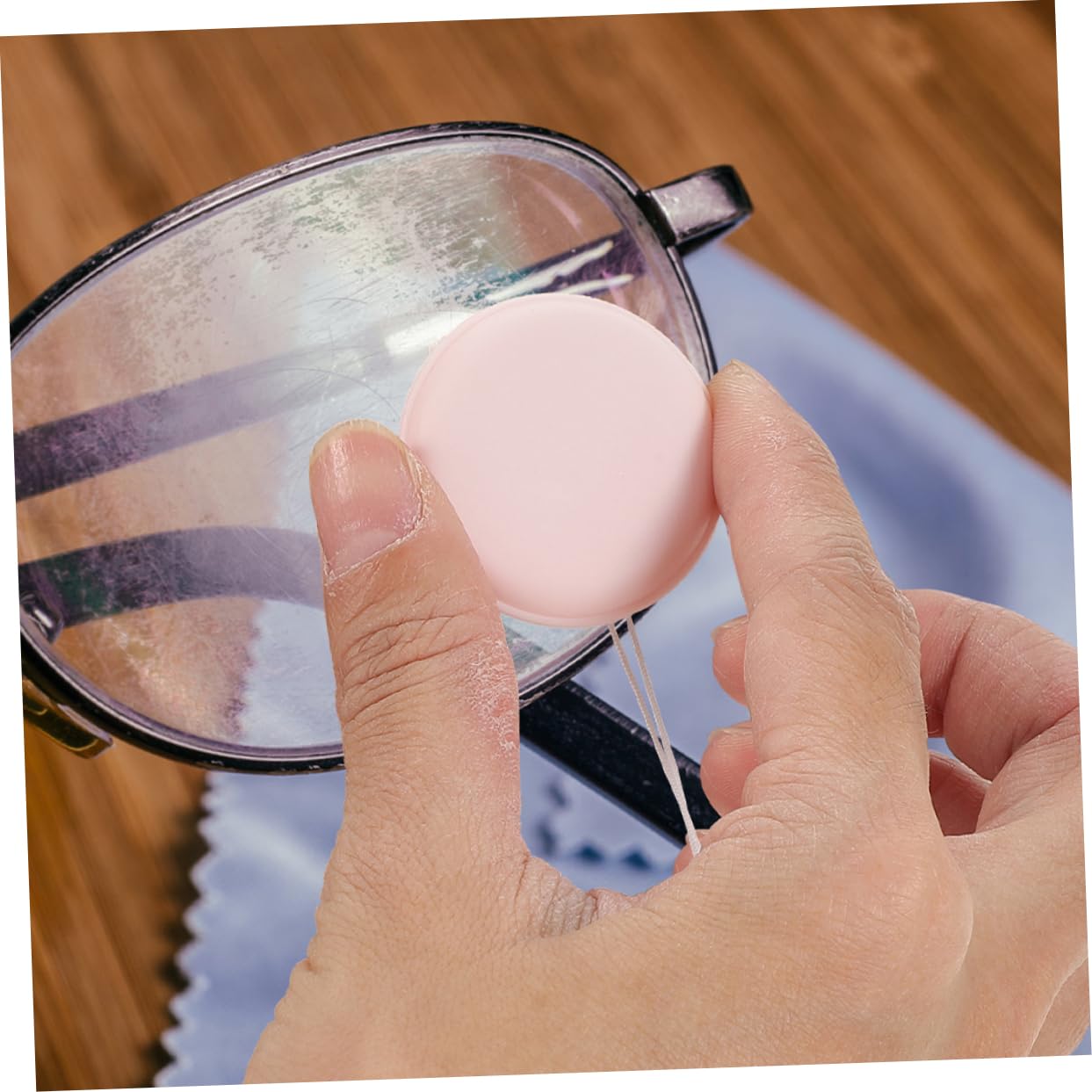 30piezas Paquete De Paños De Limpieza De Forma De Macarón Para Pantallas Lentes y Dispositivos Electrónicos Para Gafas y Teléfonos Portátil y