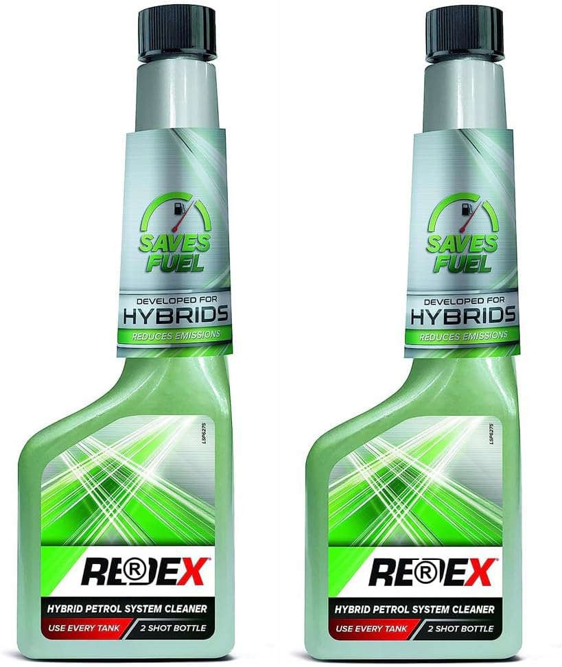 2 x Redex Hybrid Petrol Cleaner | Number 1 Fuel Additive for Cars & Motorbikes for Treatment of Engines, Fuel Systems & Injectors | Suitable For All Hybrid Petrol Engines & Catalytic Converters