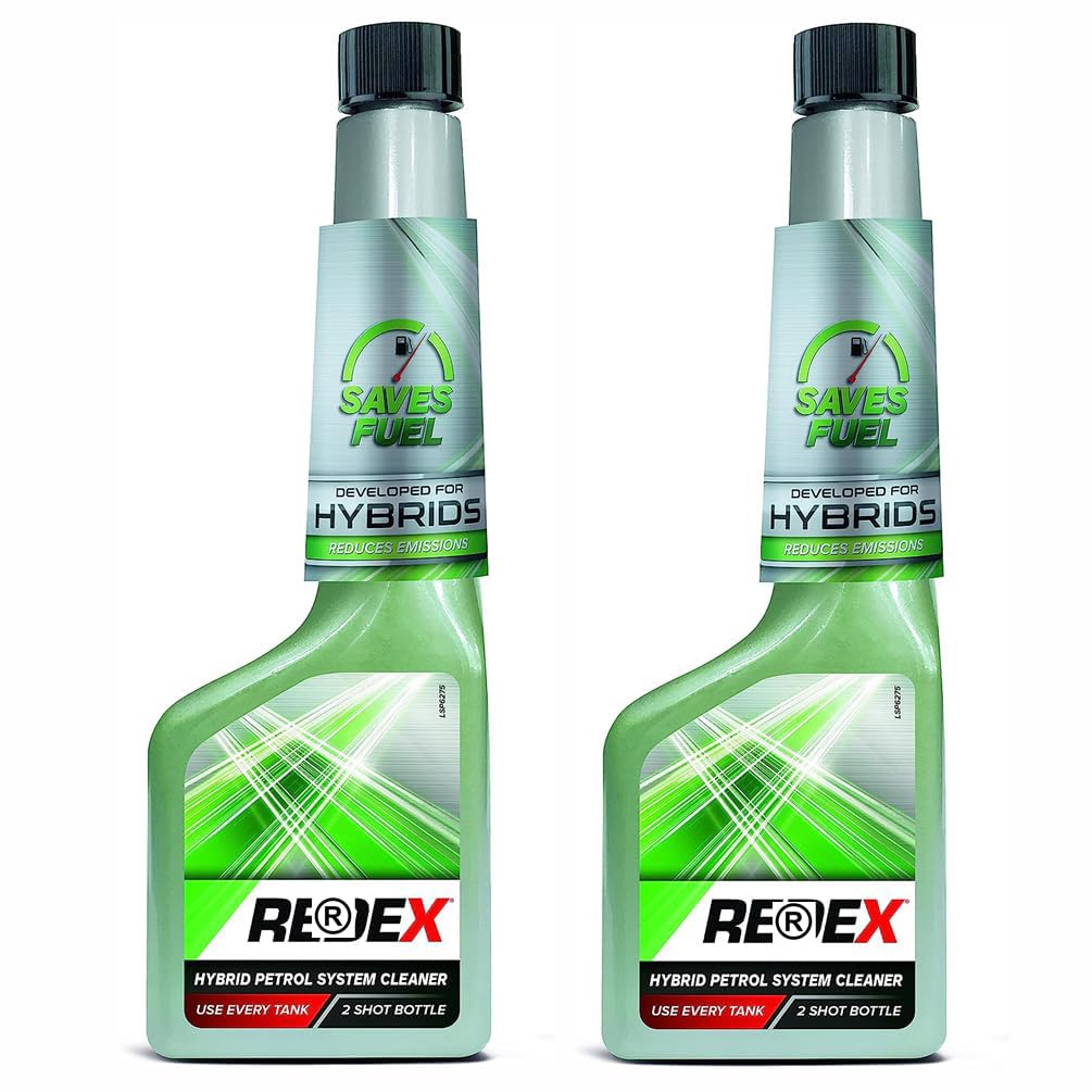 Fiinix 2 x Redex Hybrid Petrol Cleaner | Number 1 Fuel Additive for Cars & Motorbikes for Treatment of Engines, Fuel Systems & Injectors | Suitable For All Hybrid Petrol Engines & Catalytic Converters