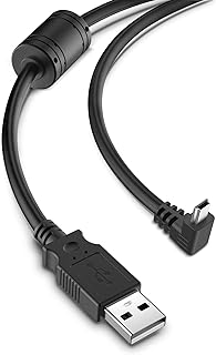 Charging Cable for Garmin GPS,(6.5ft 18AWG) Shielding Thicker Power Cord for Garmin Nuvi GPS,90 Degree Mini USB Charger Cable,Car GPS Charger Cable for Garmin Drivesmart 65 Garmin Zumo Xt