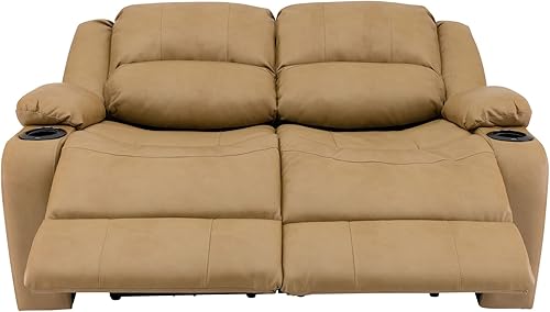 Miniatura 59 de RecPro Charles - Sofá reclinable doble de pared de 58 pulgadas, para autocaravana, con tela mejorada (color plomizo)