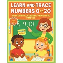 Learn And Trace Numbers 0 To 20 Fun Counting, Coloring, and Writing Practice!