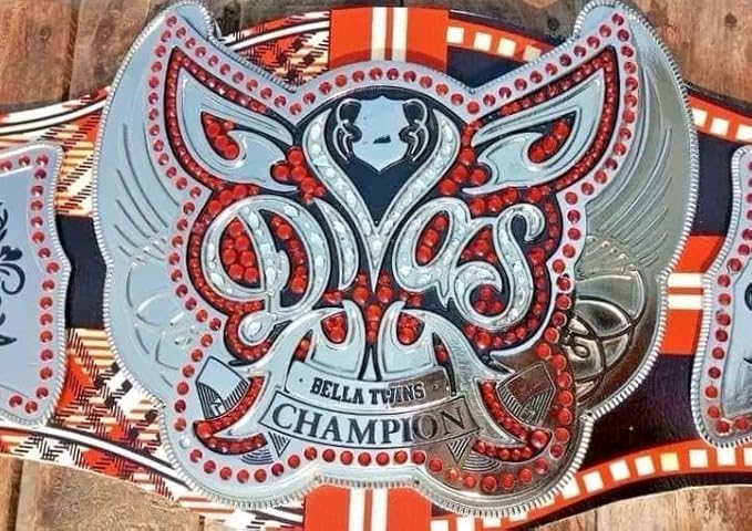 Women's Divas Bella Wrestling Championship Title Belt Replica - World Heavyweight Championship Belt - Adult Size