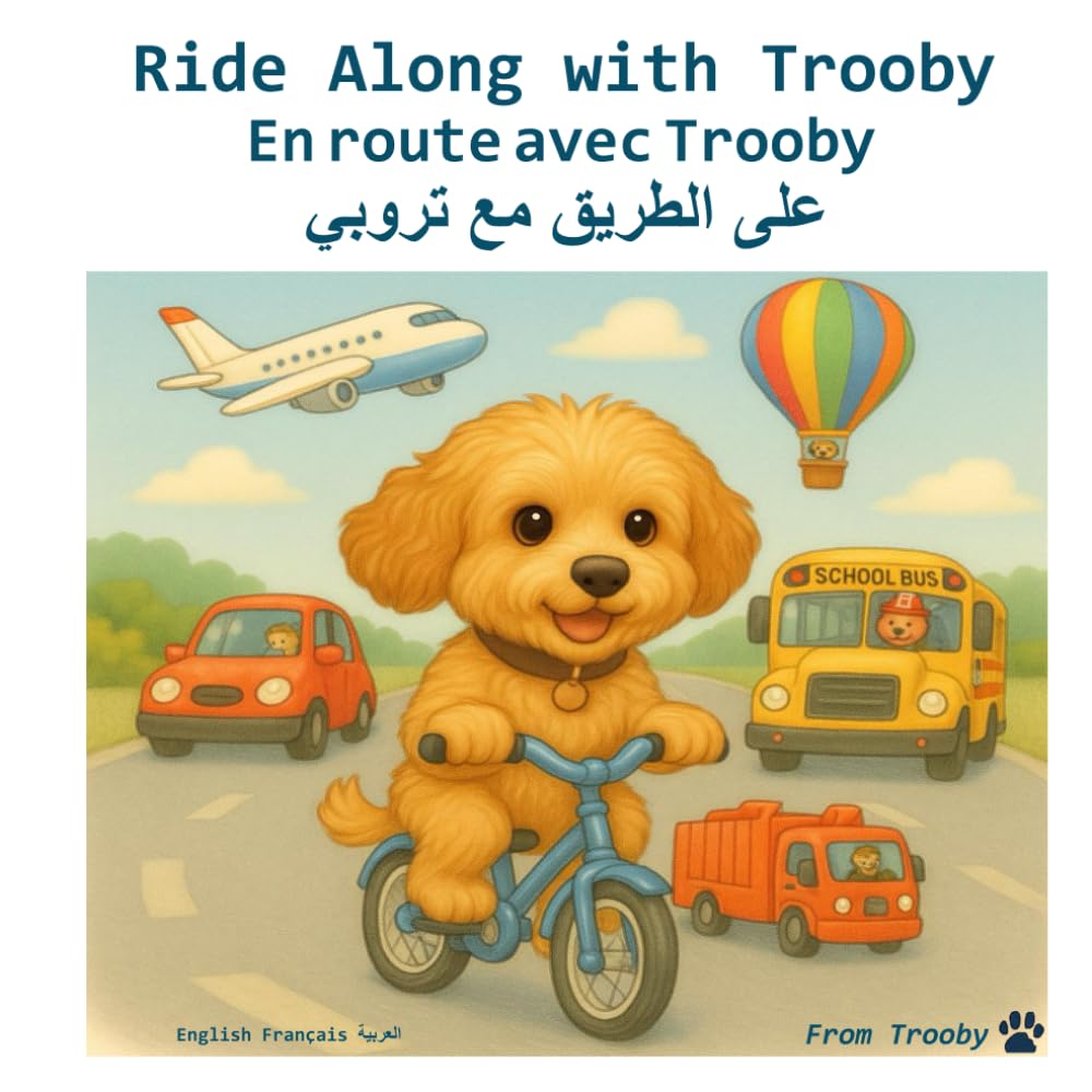 Ride along with Trooby in English, French, and Lebanese Arabic: Learn English, French, and Lebanese Arabic with Trooby (Langiuages Fun with Trooby in English French and Arabic)