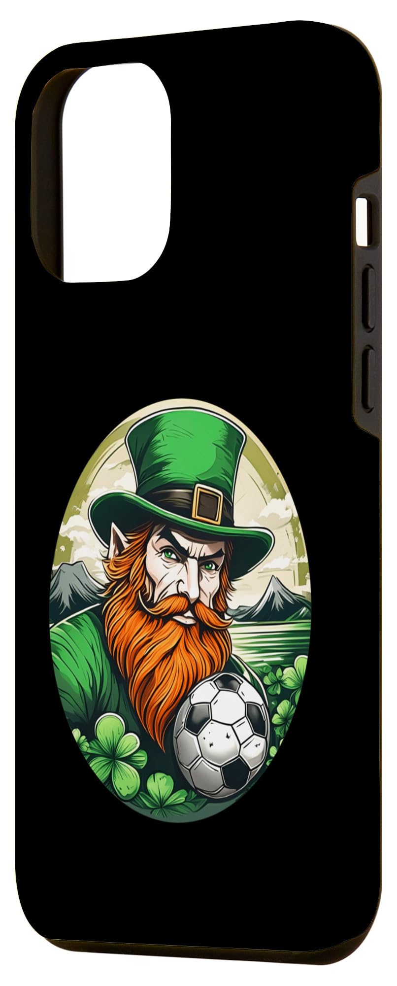 iPhone 15 Pro Max St. Patrick's Day Shamrock St Paddy's Day Football Soccer Case - Image 2