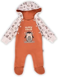 junior Baby Boys Hooded Footed Romper Baby and Toddler Sleepers