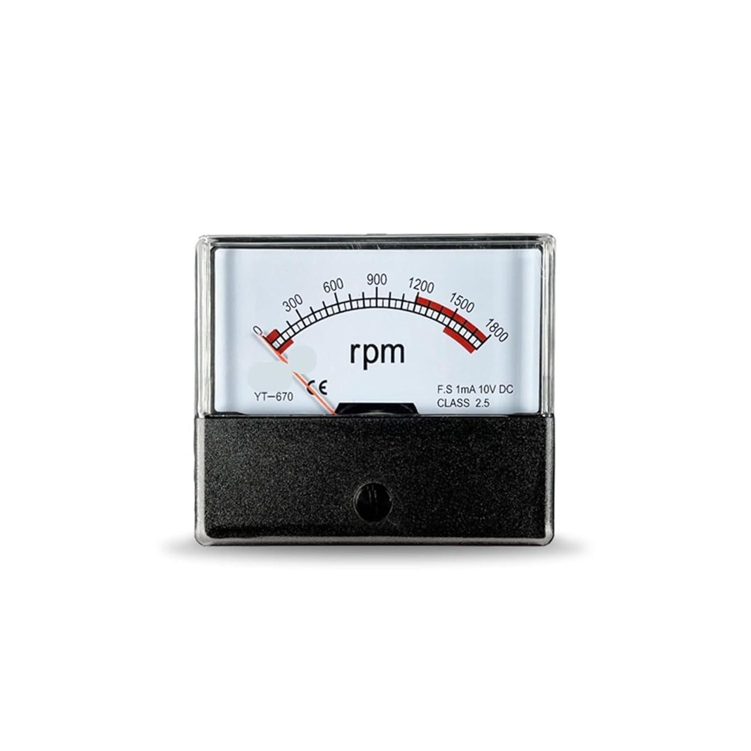 YT670 Pointer Tachometer 1800 RPM R/min Voltage 10v/30v/220V 1Pcs(AC 1800RPM 30V)