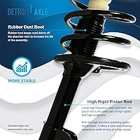 Vista 250 de Detroit Axle - Kit de suspensión delantera de 10 piezas para Chevy Aveo Aveo5 Pontiac G3 Wave 2 Ready Struts Assembly 2 Enlaces de barra