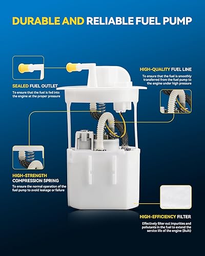Miniatura 599 de PHILTOP Electric Fuel Pump Assembly Fits For Chevrolet S10 1985-1991, GMC S15 1985-1990, GMC Sonoma 1991, GMC Syclone 1991, SP06B1H