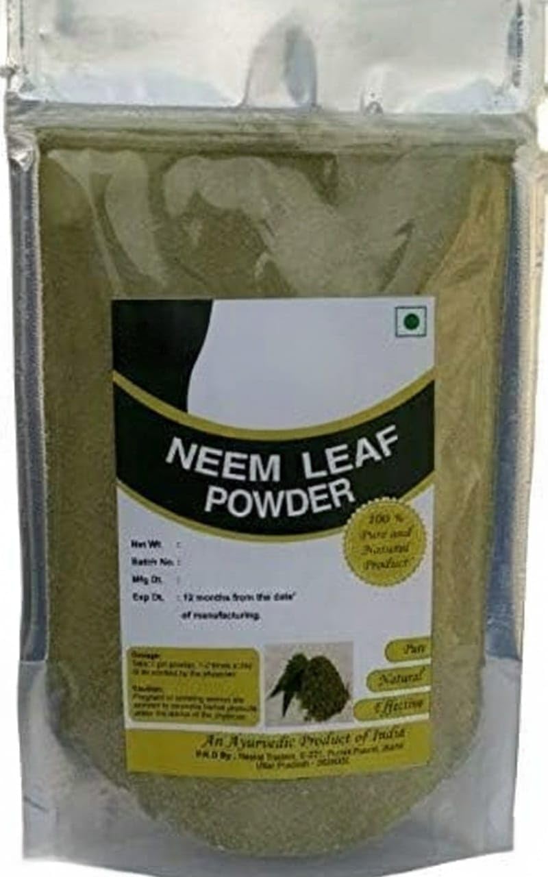 Neem Powder - Organic Leaves Powder - Azadirachta Indica - Neem Leaf for Hair and Skin Care - 200 Gm