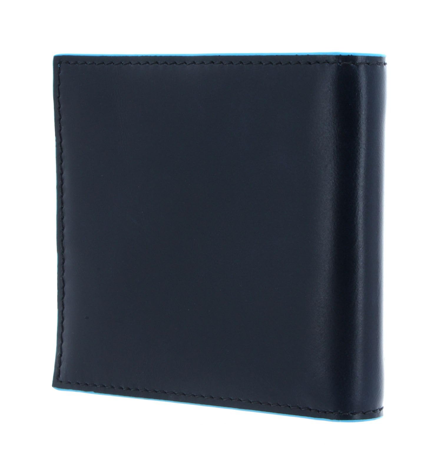 Piquadro PU1666B2/BLU2 Blue Square Portafogli in pelle, Blu, 10 cm