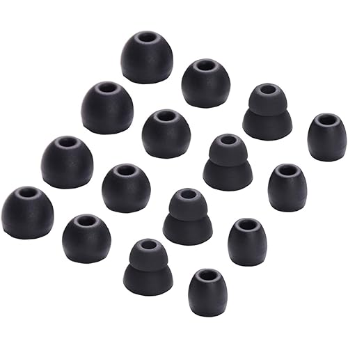 Replacement Silicone Eartips Earbuds Buds Set for Powerbeats Pro Wireless Earphone Headphones,8 Pairs (Blcak)