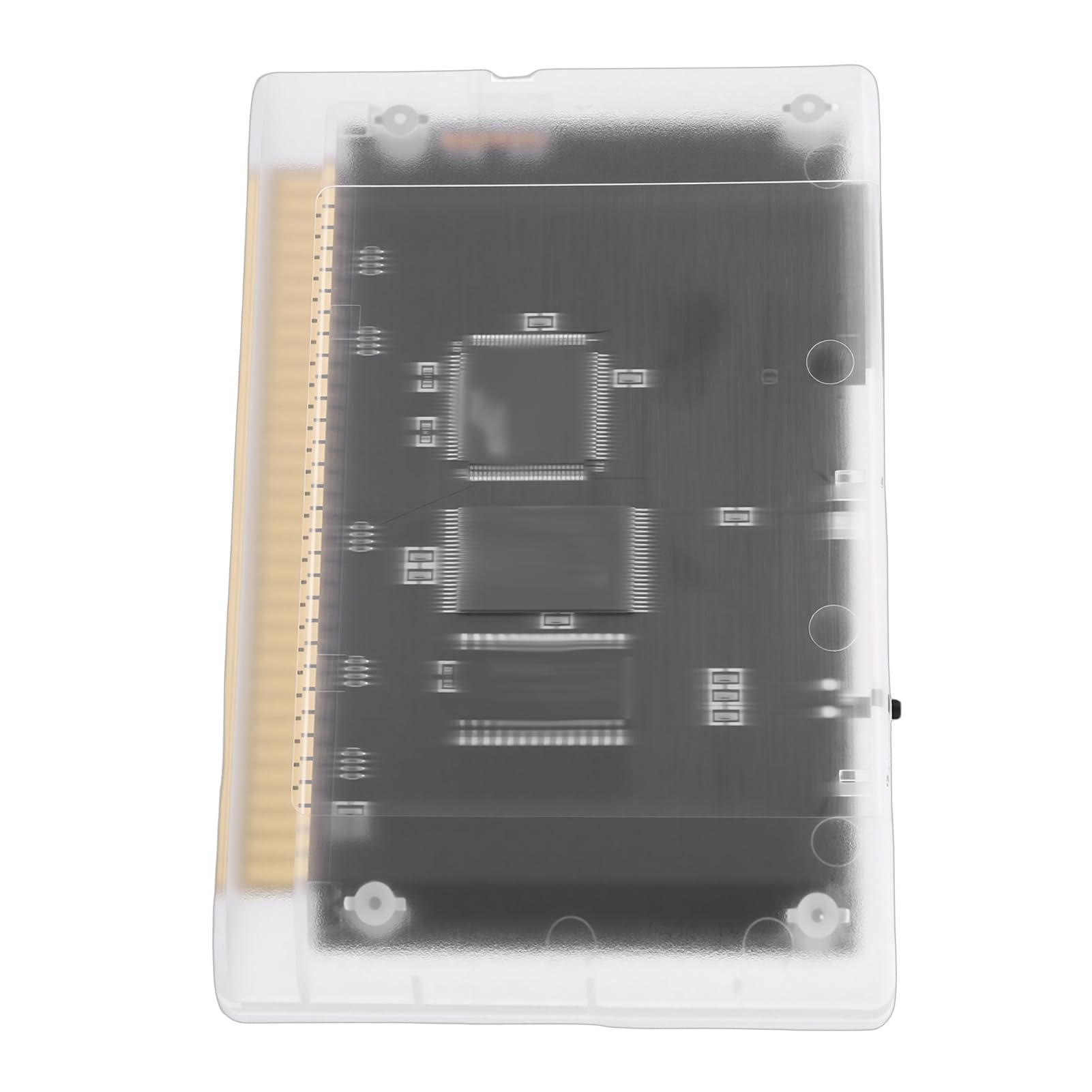 Gugxiom Cartuccia Multigiochi per Mega Drive, Cartuccia di Giochi retrò Super 4000 in 1 con Scheda di Memoria da 8 GB, Adatta per Console MD1/MD2/MD3/CD/X/32X (Bianco trasparente)