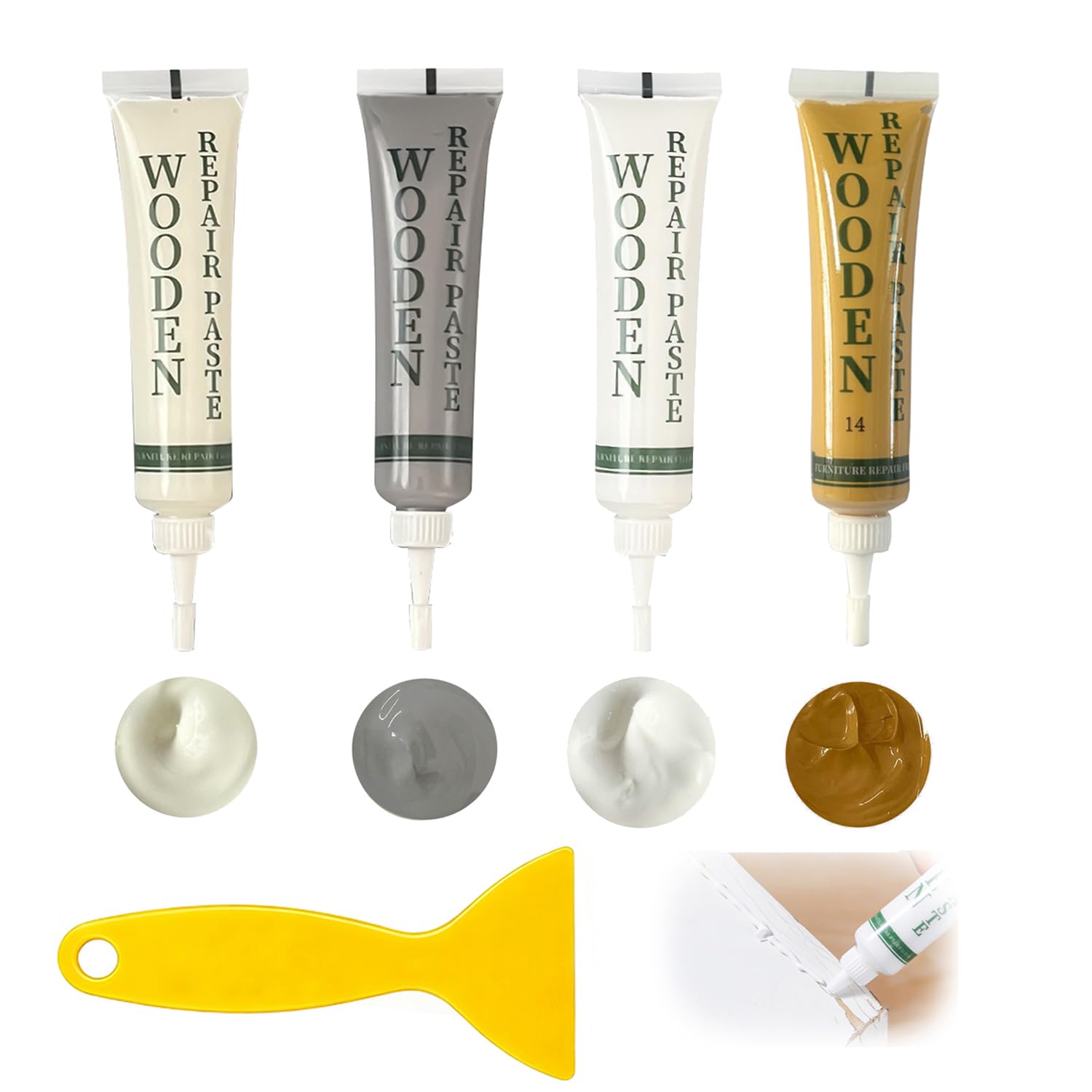 Laminate Floor Repair Kit, Wood Putty, Wood Filler Oak, Wood Repair Kit, Vinyl Floor Repair Kit, Laminate Worktop Repair Kit for Wooden Floor Furniture Scratch Repair — image 1
