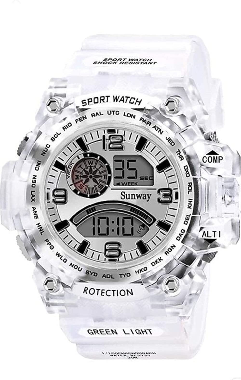 Shayona Baby Care Fashion Digital Sports Watches for Children Kids,White (B09BJX6P8G) Amazon Price History, Amazon Price Tracker
