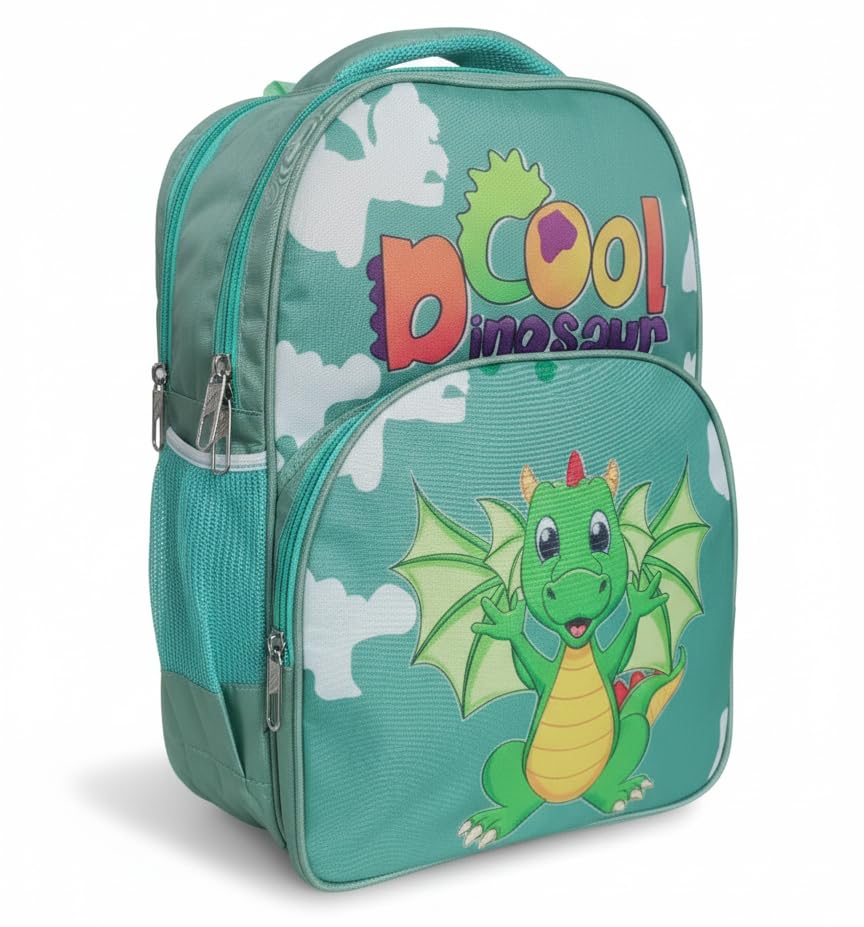 Image of Stylbase Cartoon Printed School Bag for Boys and Girls | Waterproof Backpack Bag for Travelling Sports | Kids Bag Ideal for UKG Nursery 1st Class | School Bags for 5 7 Years 15 Inches