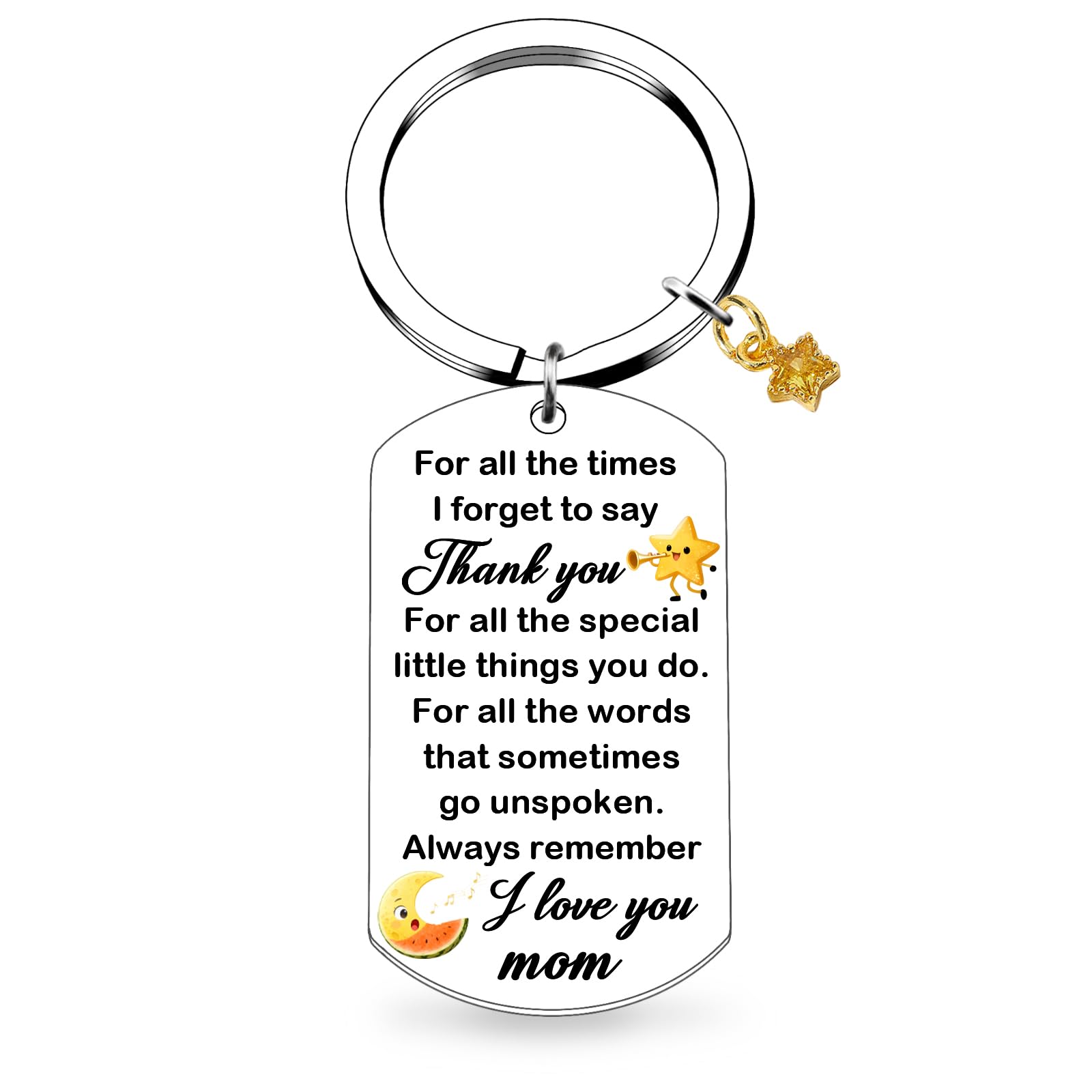 QuLuvaeri Mum Keyring Gifts Christmas Mothers Day Gifts for Mum Mom Gifts From Daughters Son Child Unique Thank You Mama Keychain Present For Moms Birthday, Christmas Mothers Day Gift Ideas