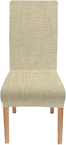 Miniatura 107 de TOMWISH Fundas para Sillas De Comedor 6, Fundas para sillas de comedor, pintura de arte abstracto, funda extraíble elástica de elastano para silla