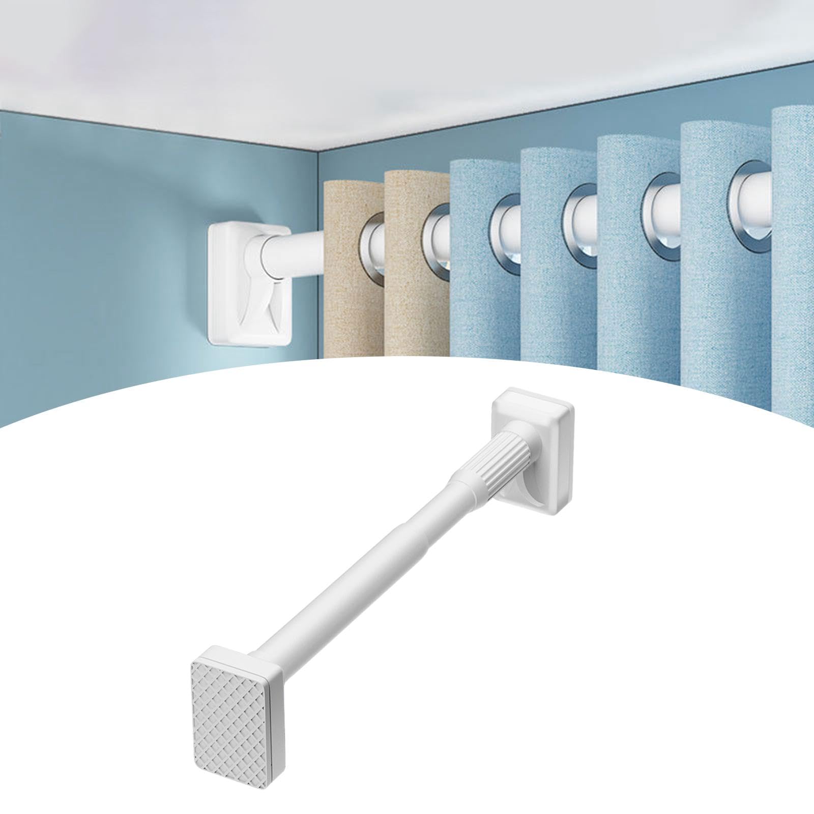 Barra de Armario Ajustable para Secar Ropa, Sin Taladro, Resistente, Telescópica, Extensible, para Cortina, para Armario de Casa, 1.1 M a 1.9 M