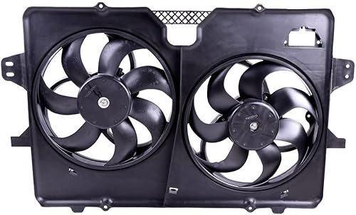 SCITOO 622410 Motor de condensador de radiador eléctrico, ventilador de refrigeración dual apto para 2008-2012 para Ford para Escape 2008-2011 para