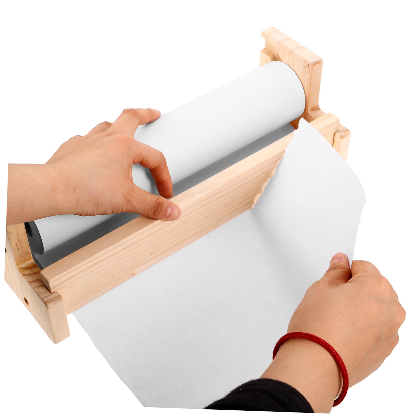 Anneome Cavalletto da Tavolo in Legno per Ragazzo Ragazza Rotolo di Carta per Attività Creative, Multifunzionale e Salvaspazio per Disegno e Pittura
