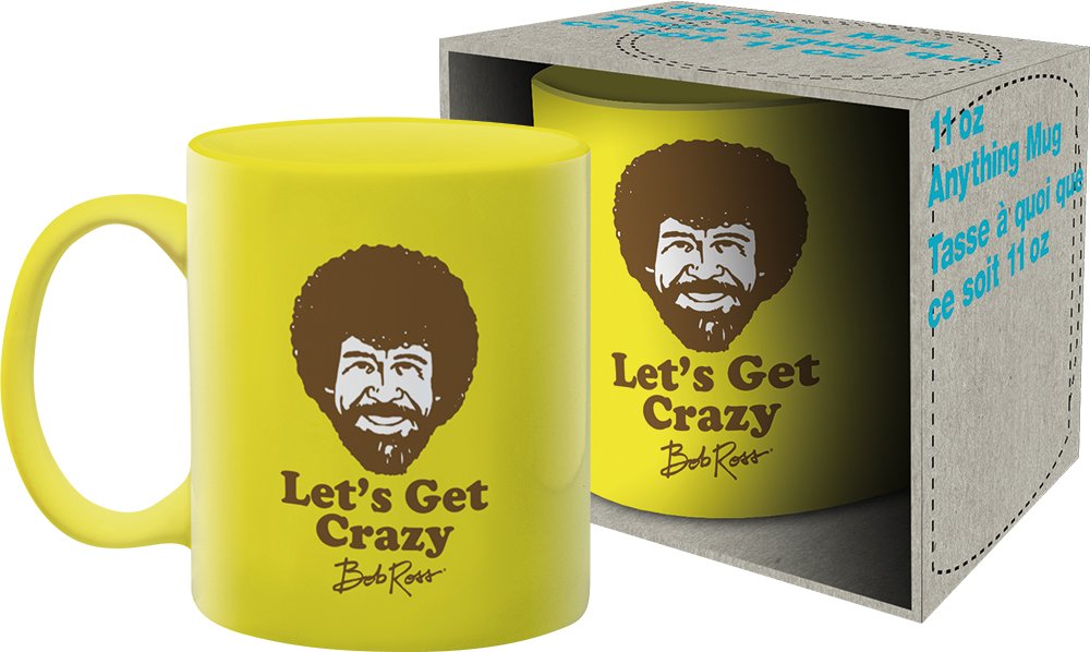 Tazza Bob Ross Aquarius 325ml - Ceramica Con Design Positivo Da Regalo