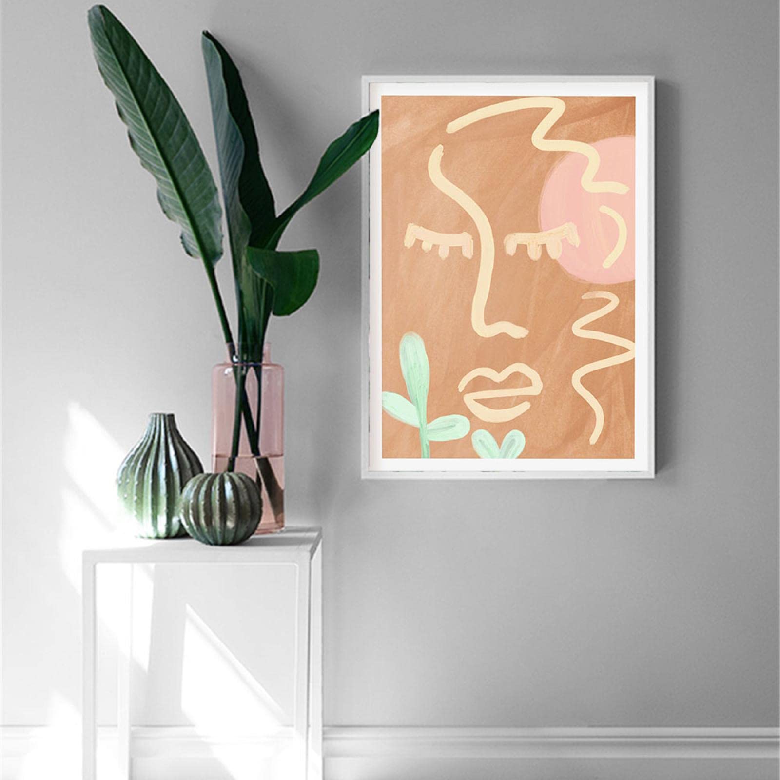 Affiche moderne visage abstrait pour habiller un grand mur vide - 8
