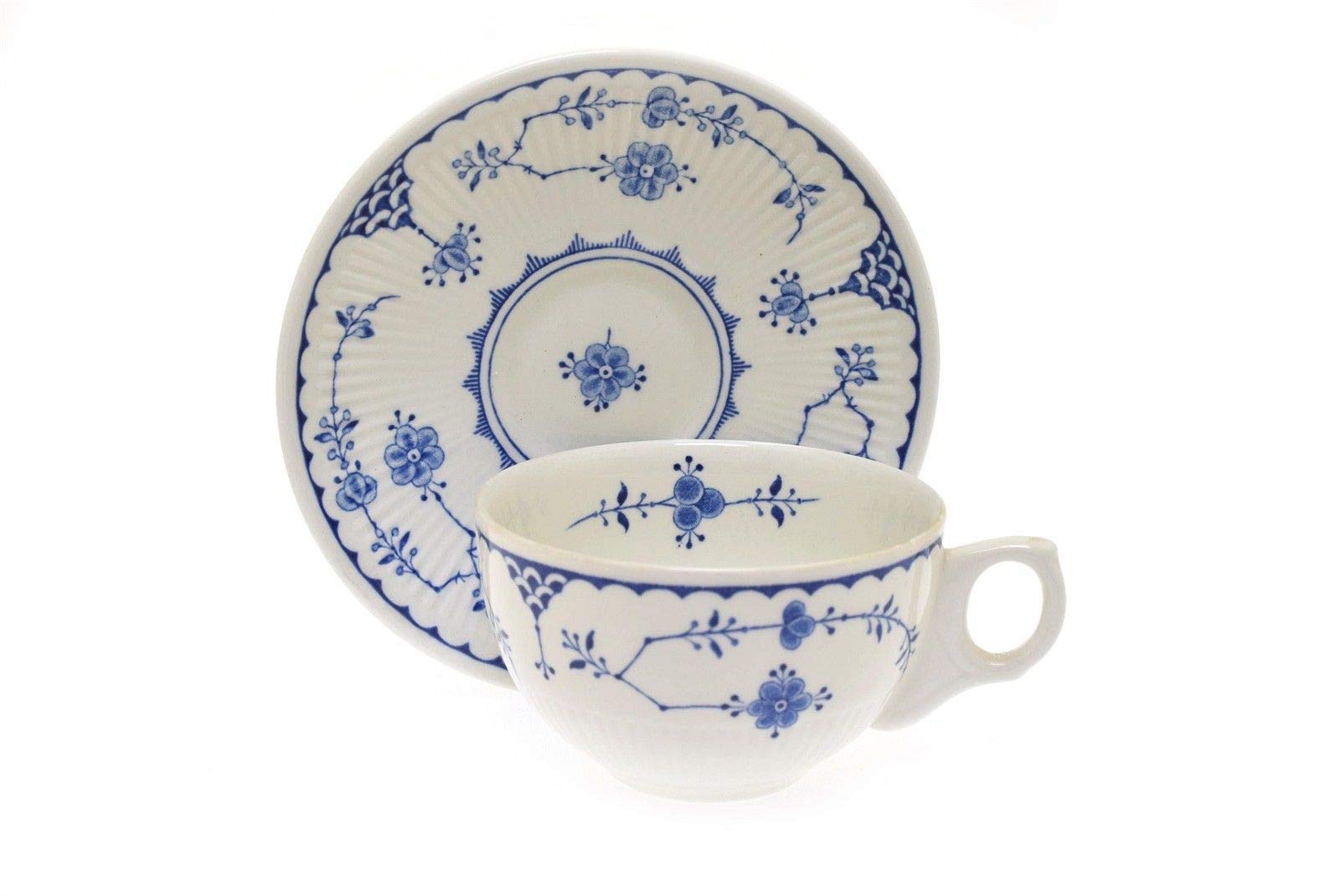 Franciscan Denmark Blue Flat Cup and Saucer