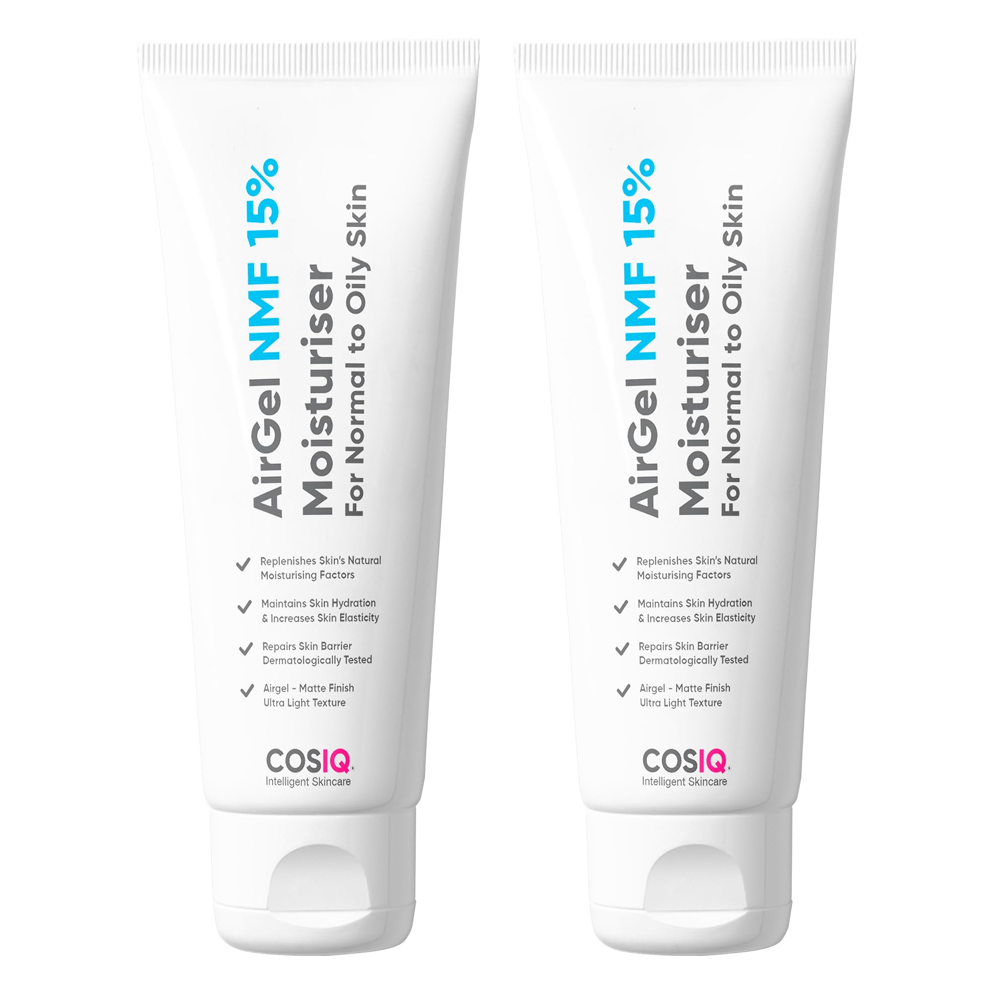 Cos-IQ AirGel NMF 15% Face Moisturizer For Oily Skin | Fast Absorbing Lightweight For Women & Men (100ml, Pack of 2)