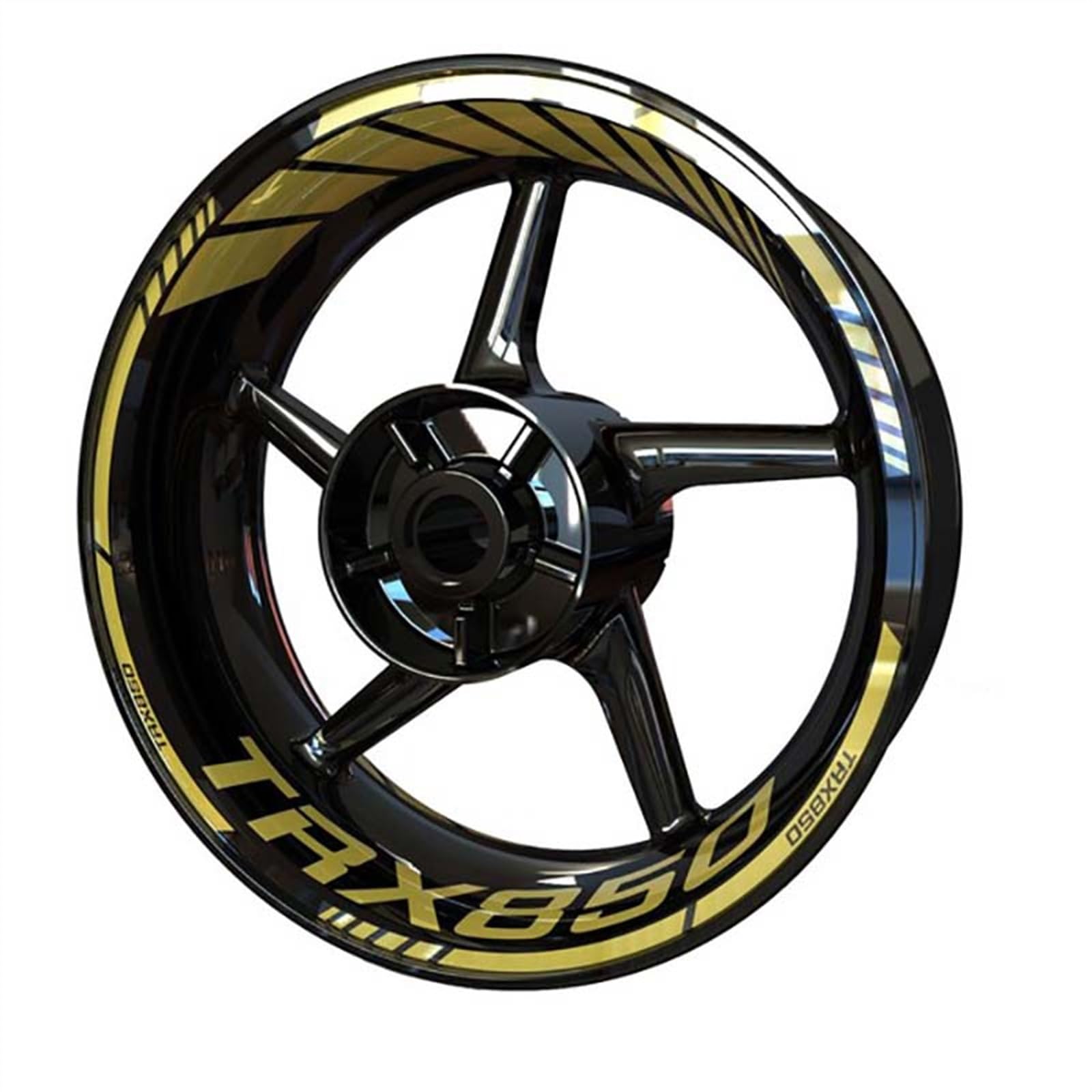 YESKIT Motorrad Felgenrand Aufkleber Streifen Emblem Wasserdicht Refit Dekoration Für TRX 850 (Color : 3)