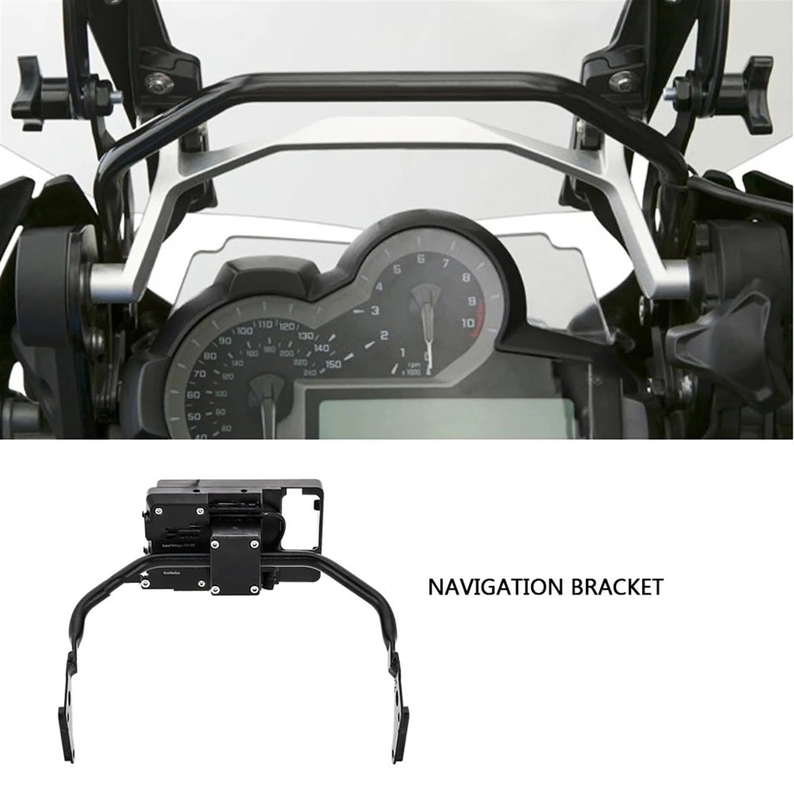 Support Téléphone Moto Pour BMW R 1200 GS LC Pour ADV R1250 GS Pour Adventure R1200GS R1250GS Moto Téléphone Portable GPS Support Navigation Support 12MM Convient Support Guidonavec Avec(Combination)
