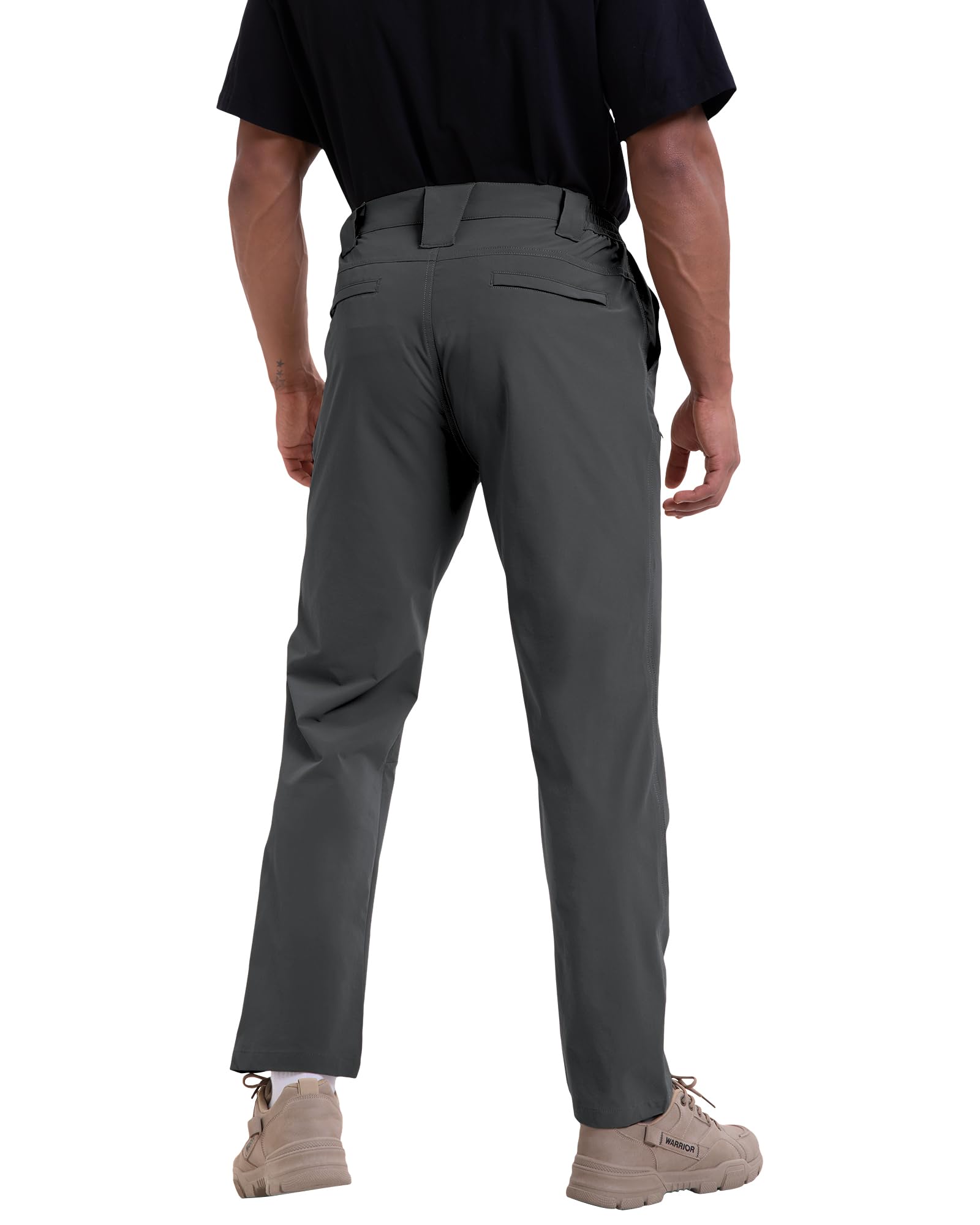 Arunlluta Hiking Pants Men Quick Dry Travel Pants for Men Stretch Work Pants Lightweight Mens Golf Pants Water Resistant Grey