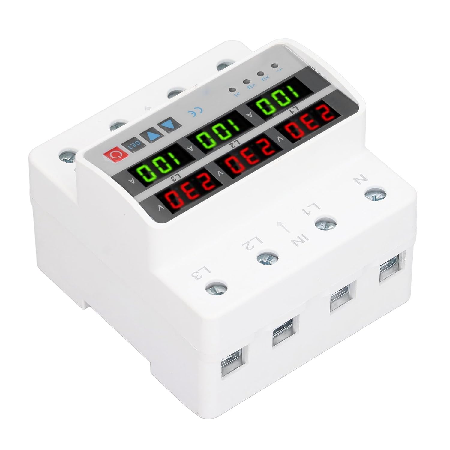 3 Phase Voltage Protector STVP-935A 100A AC220V 380V Protective Device DIN Rail Quick Response Self Resetting Over Under Voltage Relay
