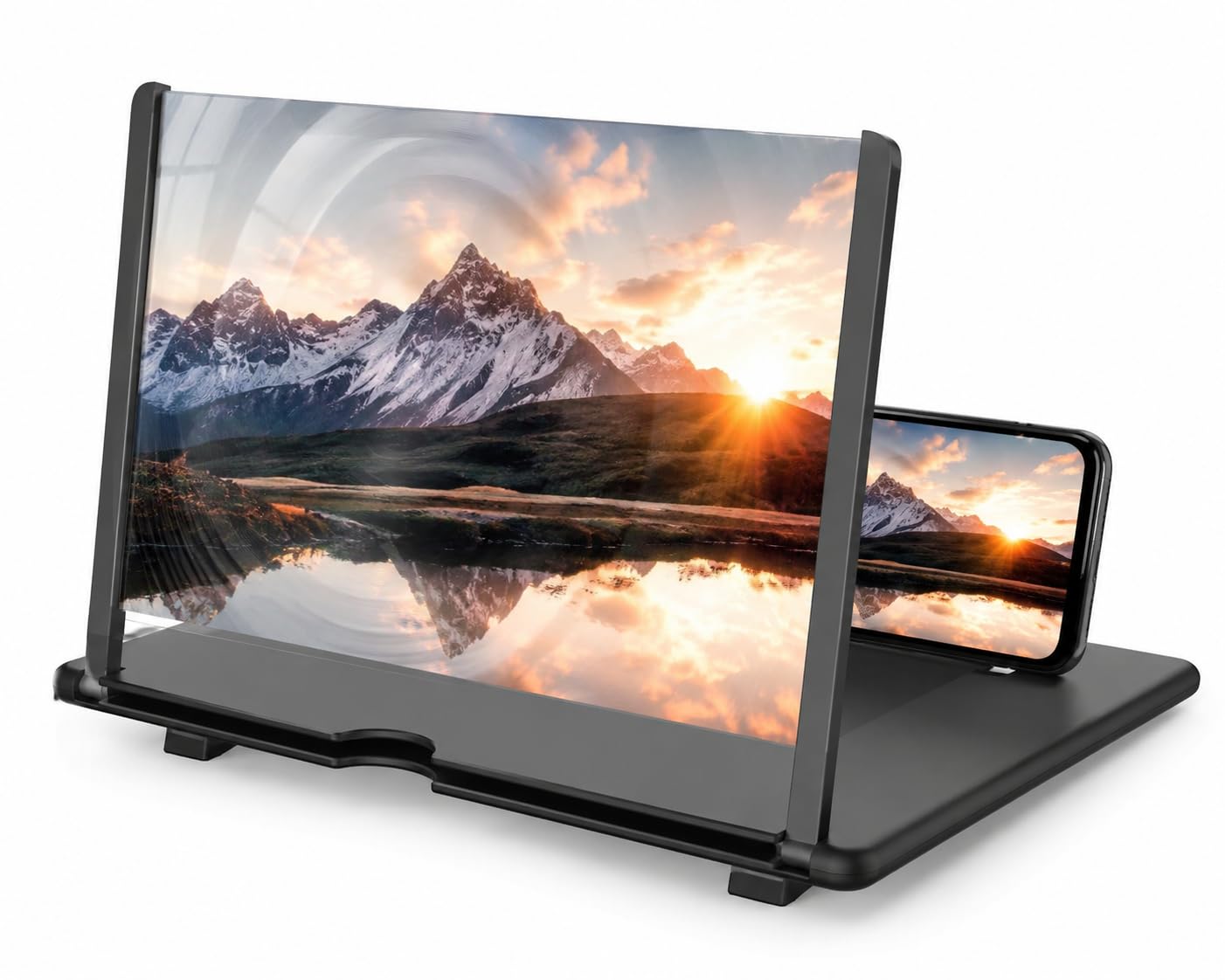 3D HD Mobile Phone Screen Magnifier, Foldable Portable Enlarged Display Stand for Smartphones, Eye Comfort Viewing Screen Amplifier for Movies & Videos-image-44