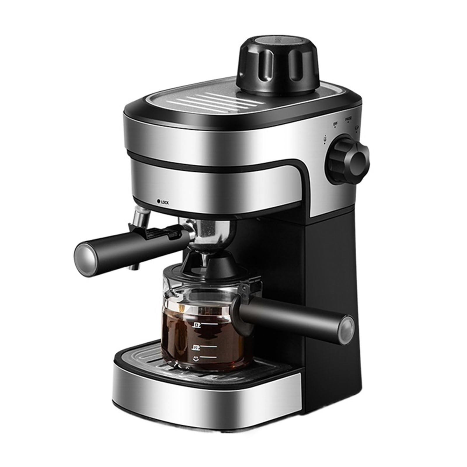 Semi-Automatic Expresso Coffee Machine Office Espresso Maker with Milk Frother Removable Water Tank for Latte and Cappuccino