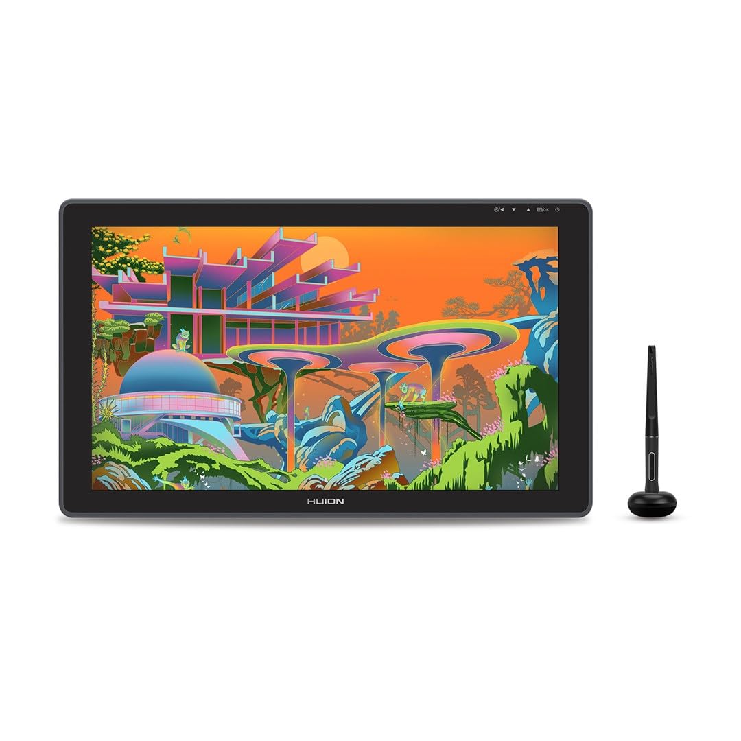 HUION Kamvas 22 Plus tablette graphique Noir 476,64 x 268,11 mm USB