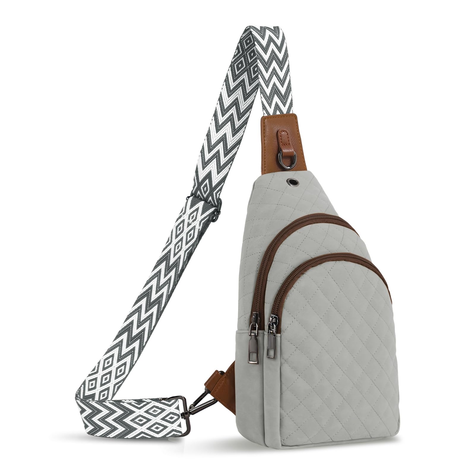 Crossbody Bag for Women Leather Small Sling Bag Fanny Pack Chest Bag for Travel Chest Pack Gifts