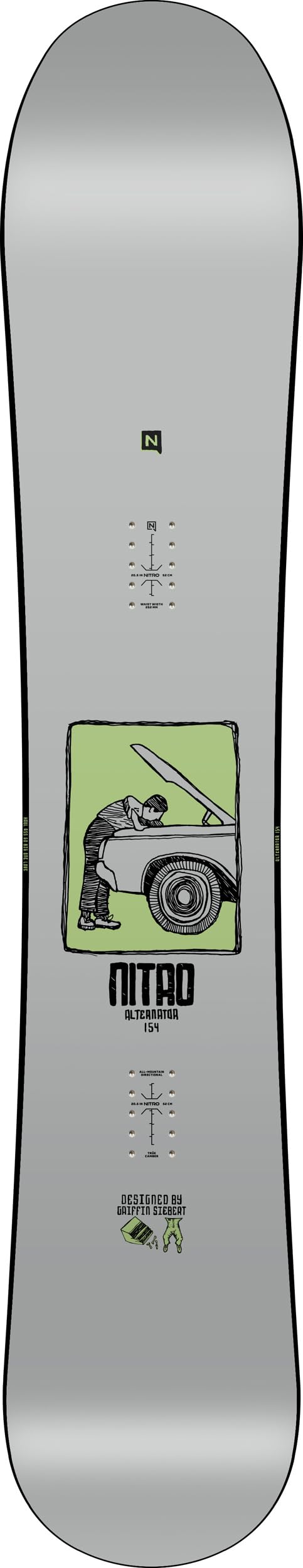 Nitro Alternator Men's All-Mountain Snowboard