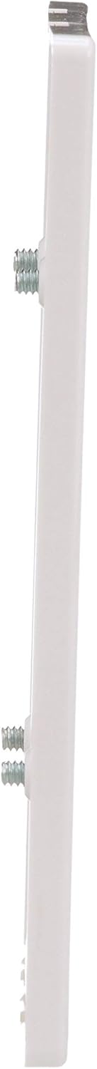 Eaton PJS2W Polycarbonate 2-Gang Screwless Toggle Switch Mid Size Wall Plate, White