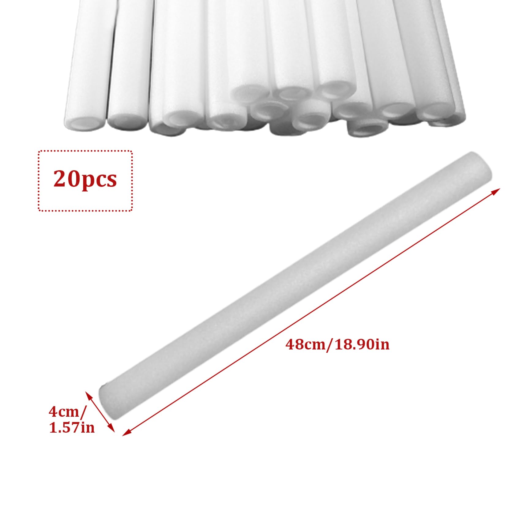 Sticks 20PCS, LED colorido de 18, 9 pulgadas, para fiestas y eventos media motocicleta h | Espuma acolchada espesa, brillo multicolor brillante, ideal para bodas y raves