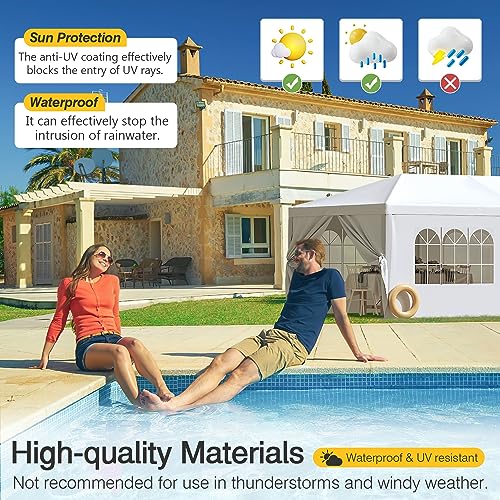 Greesum 10X30 Outdoor Canopy Tent Patio Camping Heavy Duty Gazebo Shelter Party Wedding Bbq Events With Side Removable Walls thumb #3