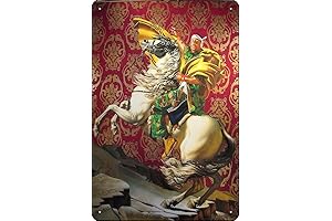8 x 12 "Kehinde Wiley Napoleon Army Poster Metal Sign" Retro Decor Wall Decoration