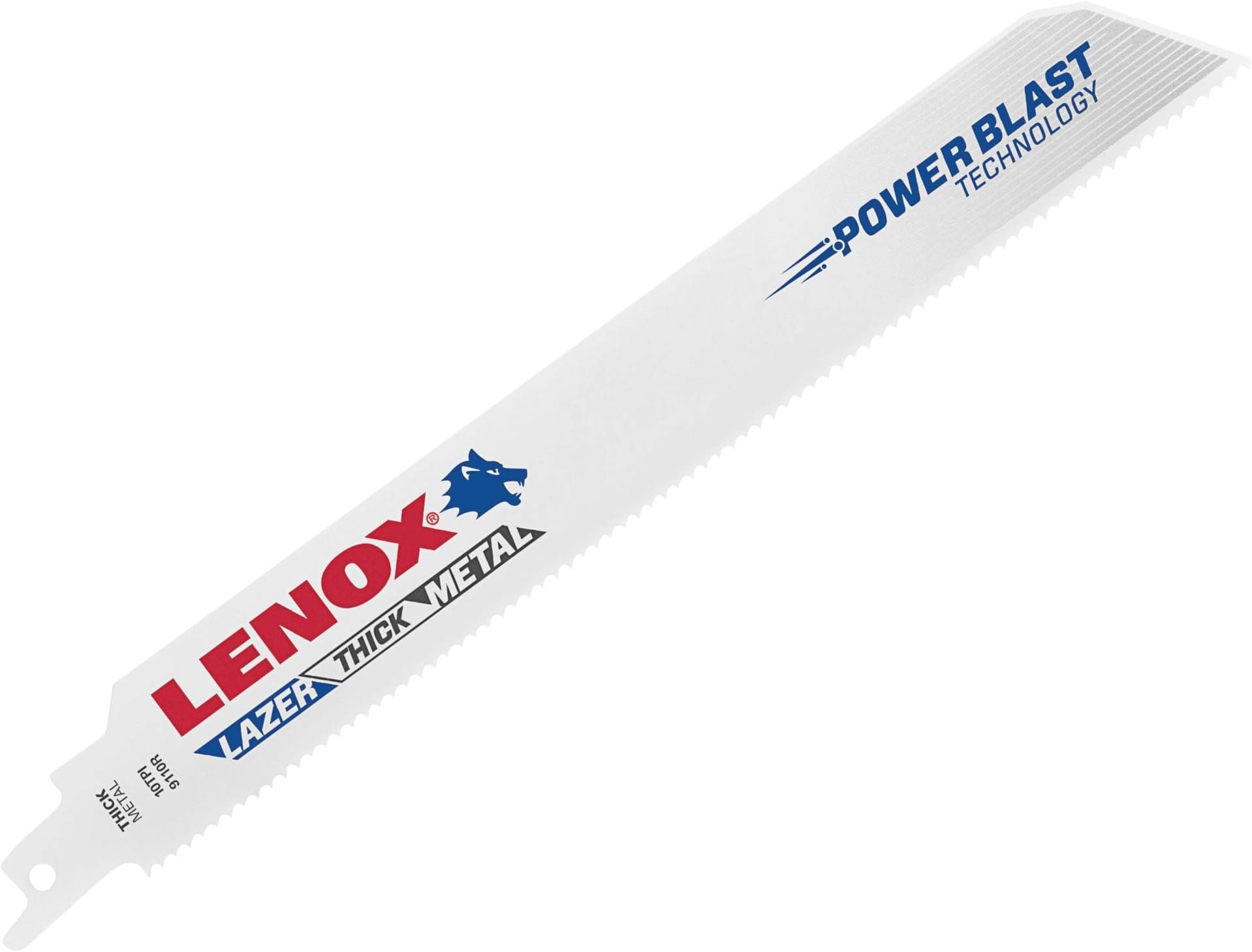 Lenox Tools 20176-9110R 10TPI LAZER Heavy Duty Metal Cutting Bi-Metal Reciprocating Saw Blade, 9"