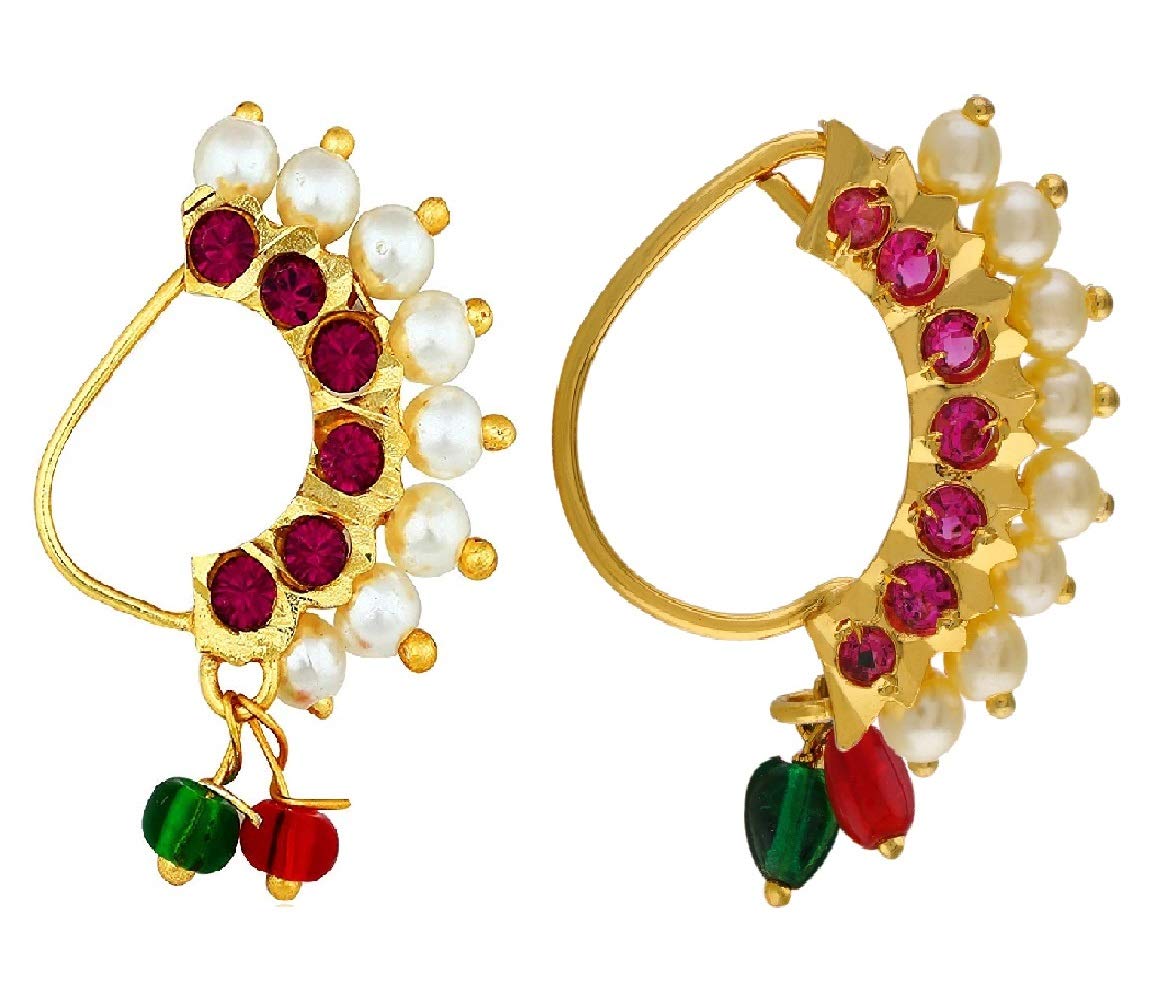 See full amazon price history chart for VAMA FASHIONS Marathi Nath without piercing Nathiya Mukuthi nose pin ring for women & girls VAMA FASHIONS Marathi Nath without piercing Nathiya Mukuthi nose pin ring for women & girls (B07PFC8WG9) Amazon Price History, Amazon Price Tracker