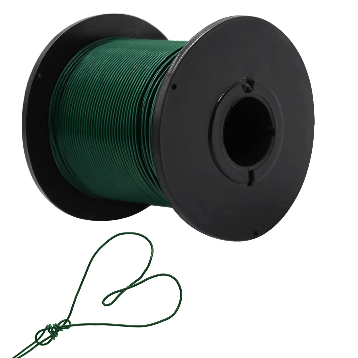 AnvinFlexible Paddle Wire - 100m Dark Green, 22 Gauge, for Crafts, Christmas Wreaths, Garlands and Floral Arrangements